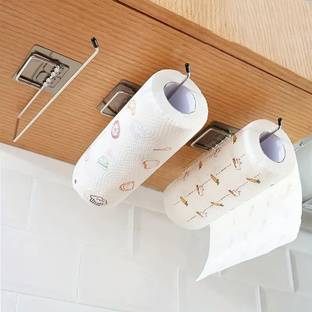 DXDT Pack of 3 Wall Mounted Tissue Paper/Napkin Holder Stainless Steel Toilet Paper Holder