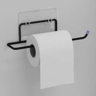 Impulse by Plantex Mild Steel Tissue Roll Holder for Bathroom/Toilet/Lavatory (Black) Steel Toilet Paper Holder
