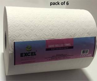 Excel HAND ROLL TOWEL(HRT)-1PLY-125 MTR (PACK OF 6) Toilet Paper Roll