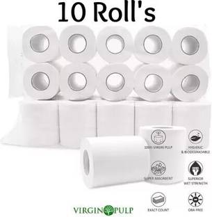 Bullcraft 2 Ply Toilet Roll Tissue Roll Family Toilet Paper Roll