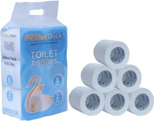 Golden Duck Premium Toilet Tissue Value Pack 6 in One - Ultra Soft Toilet Paper Roll