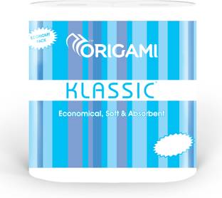 Origami Klassic Pack of 6-180 Pulls Per Roll Toilet Paper Roll