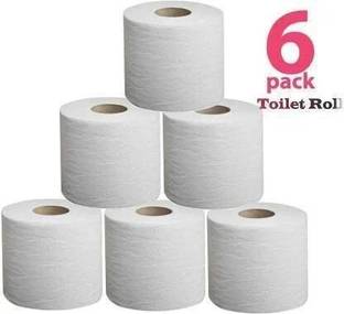 Parsvnath Ultra soft Premium Quality toilet tissue paper roll 2 ply multi uses 100% natural pack of 6 Toilet Paper Roll