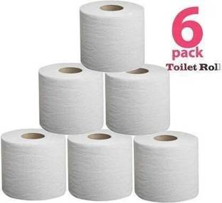 Parsvnath Ultra soft Premium Quality toilet tissue paper roll 2 ply multi uses 100% natural pack of 6 Toilet Paper Roll