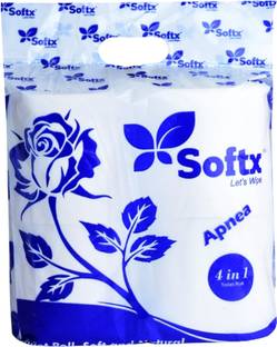 softx Apnea Extra Soft Toilet Roll 4x250 2 Ply Sheets Per Roll. Toilet Paper Roll