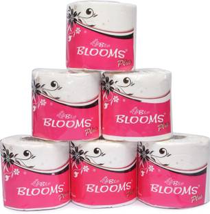 Blooms 2Ply Premium Toilet Paper/Toilet Tissue - 6 Single Rolls (280 Sheets Per Roll) Toilet Paper Roll