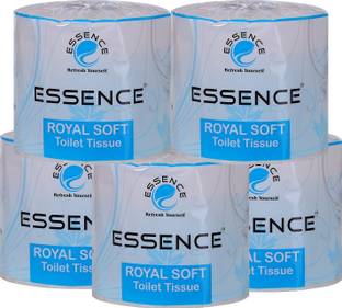 ESSENCE Royal Soft Toilet Tissue Bathroom Toilet Paper Roll Blue 100 Meters Pack of 5 Toilet Paper Roll