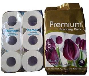 Modi Household Premium Toilet Roll white Pack of 6 Toilet Paper Roll