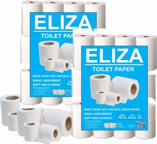 Eliza 3 Ply luxurious soft toilet Paper | toilet Roll | toilet tissue (Pack of 12) Toilet Paper Roll