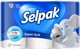 Selpak Toilet Tissue Roll 3ply 12 rolls / pack Toilet Paper Roll