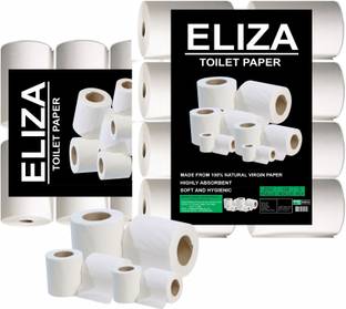 Eliza 3 Ply Soft Toilet Paper Roll | Tissue Roll | Toilet paper Pack of 8 Toilet Paper Roll