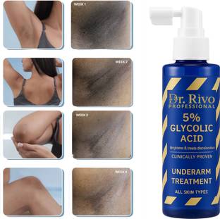 Dr rivo professional 5% Glycolic Acid Underarm Brightening Spray Treatment | Multi- Purpose Spray Men & Women