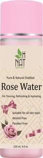 H NAT Pure & Natural Rose Water/Facial Toner for Skin, Men & Women Men & Women