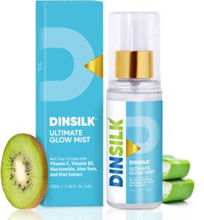 DINSILK Mist Toner 5% Niacinamide, Vitamin C, Kiwi & Aloe Vera, Hydrates & Brightens, Men & Women