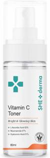 She Derma Vitamin C Toner for Skin Lightening and Dark Patches Removal (Result Oriented) Men & Women