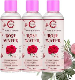 slukrl Rose Toner Face Mist Peppermint Witch Hazel Refresh Hydration Skincare Men Men & Women