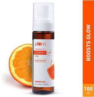 Plum 1.5% Vitamin C Toner with Mandarin for Glowing Skin | Improves Uneven Skin Tone Men & Women