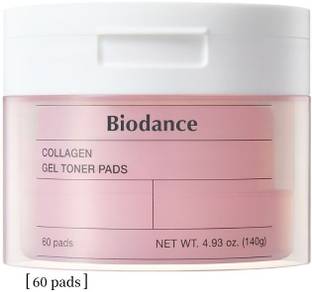 BIODANCE Collagen Gel Toner Pads – 60 Pre-Soaked Pads for Hydration & Skin Elasticity Men & Women