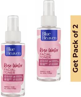 BLUE HEAVEN ROSE WATER (Facial Toner ) 125 ML X 2 gh Men & Women