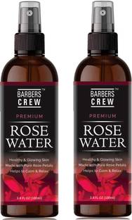 Barbers Crew Premium Rose Water/Toner For Skin Fairness & Glowing -2-Bottle- Women