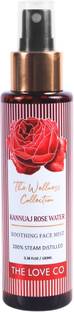 The Love Co. Pure Rose Water Spray For Face | Ayurvedic Gulab Jal | Kannauj Steam Distilled Men & Women
