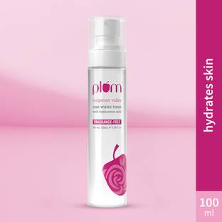 Plum Bulgarian Valley Rose Water & Hyaluronic Acid Hydrating Toner | Alcohol Free Men & Women