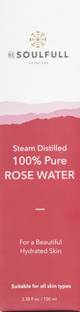 be soulfull Rose Elixer 100% pure Rose water Toner Mist 1.76 Fl oz Men & Women