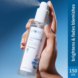 Plum 3% Niacinamide & Rice Water Alcohol-Free Toner, Tightens Pores, Brightens Skin Men & Women