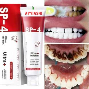 AYYIASHI Sp4 Ultra Whitening Deep Cleaning, Minty Fresh Flavor, Anti-plaque Formula Men & Women