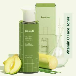 biocule Ever Glow Radiance Toner, Glycolic Acid+Vitamin C, from Sugarcane & Kakadu Plum, Men & Women