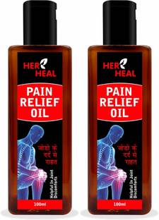 HERBHEAL Ayurvedic Pain Relief oil for Body, Back, Knee, Legs, Shoulder and Muscle pain. Men & Women