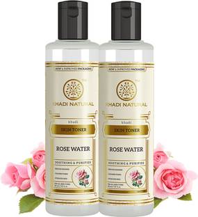 KHADI NATURAL Pure Rose Water (Pack of 2) Men & Women