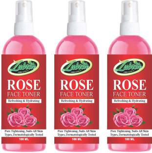 Zubron Organics rose water face toner for glowing skin for all skin type of Men & Women