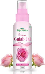 RIGHT CHOICE 100% Pure Natural Rose Water - Toner,Cleanser,Nourishing for Skin Care Men & Women