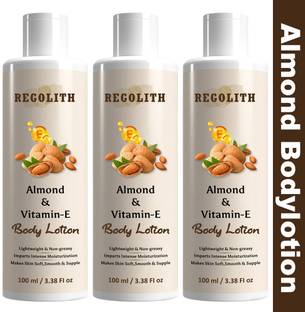 Regolith Almonds & Vitamin-E Body Lotion Skin Whitening Body Lotion For Dry Skins Men & Women