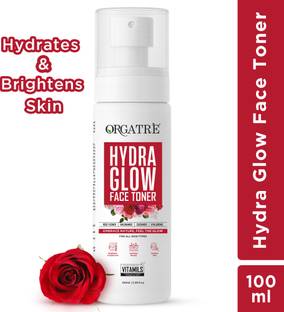 Orgatre Hydra Glow Face Toner with Rose Water & VITAMILS, Hydrate, Soothes & Boosts Glow Women
