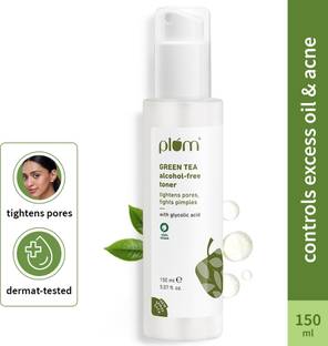 Plum Green Tea Alcohol-Free Toner With Glycolic Acid For Oily Skin | Tightens Pores Men & Women