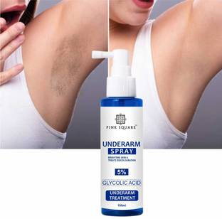 Pink Square 5% Glycolic Acid Underarm Brightening Treatment Spray Toner Face & Body