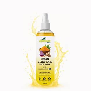 Ayumcure Ubtan Glow Skin Face Toner with 3% Niacinamide, Saffron, Rose & Chandan-Unisex Men & Women