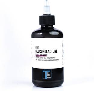 The True Therapy PHA 10% Gluconolactone Face Toner for Gentle Skin Exfoliator - 200 ml for Men & Women