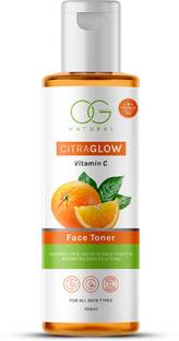 OG BEAUTY Natural CitraGlow Vitamin C Face Toner | Hydrating Revitalizing Tightening Pores Men & Women