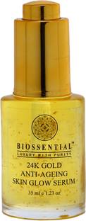 Biossential 24K Gold Skin Brightening Face Serum for Glowing Skin for Men & Women
