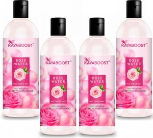 KAYABOOST Rose Water Toner Hydrates Skin, For Men & Women Face Wash