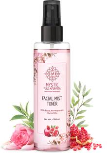 Mystic pure ayurveda Mist Toner for Glowing and Hydrating skin with Rose, Pomegranate & Manjishta Men & Women