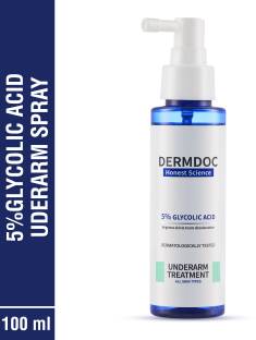 DermDoc 5% Glycolic Acid Underarm Brightening Treatment Spray Toner For Face & Body| For Women