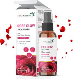 7days natural Rose Water Face Toner For Glowing Skin scar Dark Circles, Acne & Blemishes Men & Women