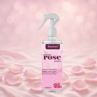 Euravex organic rose mist – refreshing toner for glowing skin & even tone brightening Men & Women