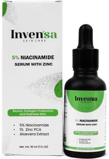 INVENSA 5% Niacinamide Face Serum With Zinc For Clear Glowing Skin, Hydrate, Repair Skin Men & Women