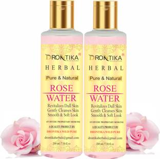 drontika Pure & Natural Rose Water/Skin Toner/Cleanser Men & Women Men & Women