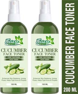 Cesaro Organics Cucumber Face Toner For Pore Tightening and Normal & Oily Skin Types Men & Women